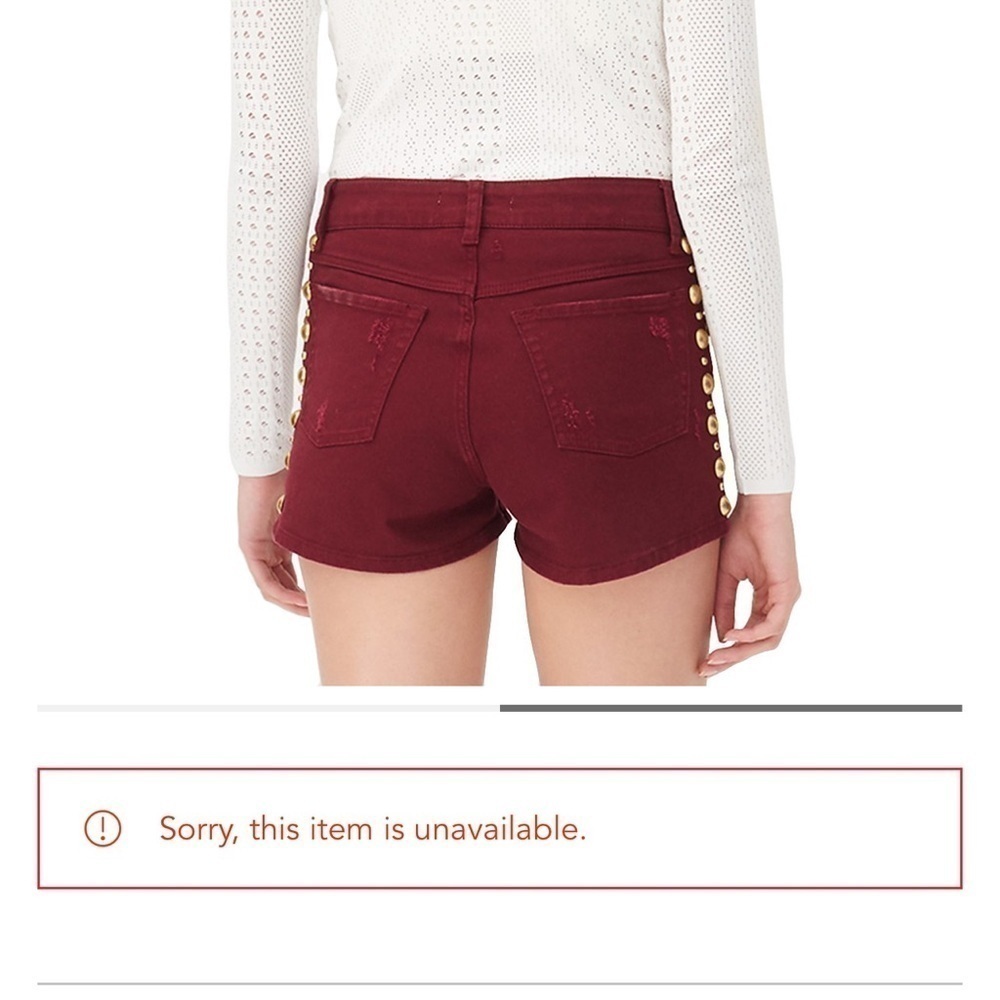 Sandro Pichi Studded High Waisted Shorts. Size 2/XS. Pristine Condition. - Picture 2 of 9